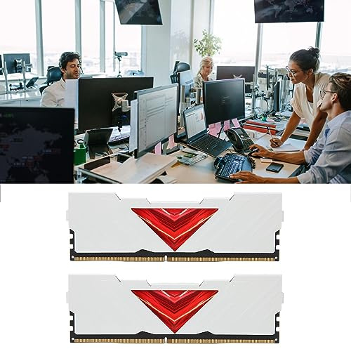 16 GB (2 X 8 GB) DDR4 DRAM 3200 MHz Desktop-Speicherkit, DDR4 3200 MHz Desktop-Speichermodul Gaming-RAM für Computergehäuse-Upgrade (Weiss)