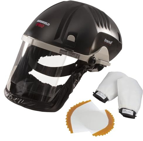Trend Airshield Pro & Air Stealth Half Mask Bundle, Complete Respiratory Protection for Woodworking & Construction Work, AIR/PRO/D4