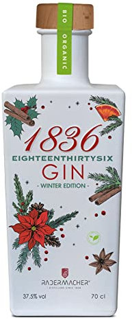 1836 Gin Winter Edition Belgain Organic Gin - Distillerie Radermacher - 0,7l - 37,5% vol