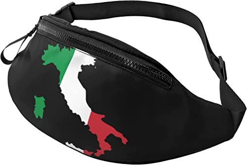 Gürteltasche mit Italienischer Karte von Italia, Italien, modische Hüfttasche, verstellbare Hüfttasche für Männer und Frauen