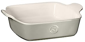 Emile Henry Made In France Modern Classics Square Baking Dish 9 X 9 / 2 Qt, Pearl Gray