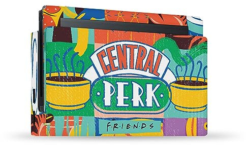 Head Case Designs Licenza Ufficiale Friends TV Show Central Perk Grafica Iconica Vinile Sticker Gaming Pelle Adesivo Compatibile con Nintendo Switch Console & Dock