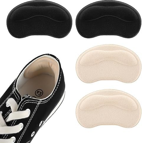 Sibba 2 Paar Antirutsch Fersenpolster Selbstklebender Schuhpolster Fersenkissen Schuhloch-Reparatur Schuheinlagen Schwamm Fersenhalter Erhindert Abrieb Heel Protector für die Meisten Arten