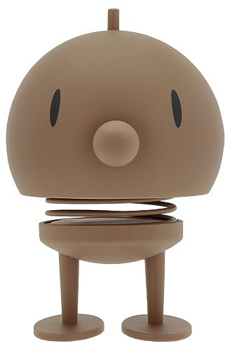 Hoptimist Soft Bumble Wackelfigur & Glücksbringer, Skandinavische Deko Figuren für Wohnzimmer, Schreibtisch, Büro, Bürodeko & Lustige Kleine Geschenke, 10 x 10 x 15 cm, Large, Choko