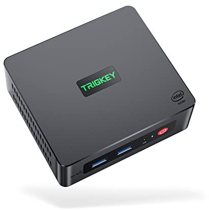 TRIGKEY 12th Gen Intel G4 Mini Computer 12th Gen Intel N100 4C/4T 16G DDR4 500G M.2 SSD Mini PC W11 Desktop PC,Wi-Fi 6 Working Micro PC, 4K@60Hz UHD Graphics Dual Display/BT 5.2/W11
