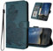 TIANYUE für OnePlus Nord 2 5G Hülle, PU-Leder Wallet Cover für OnePlus Nord 2 5G, Mandala-Muster Hülle für OnePlus Nord 2 5G-Grün
