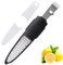 Rainspire Lemon Zester Tool with Channel Knife, Stainless Steel Citrus Zester Tool, Lemon Peeler, Zesters for Kitchen, Ultra Sharp 2-in-1 Tool Easily Creates Citrus Zest, Black
