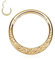 Gold Septum Clicker Conch Piercing Schmuck 16G Daith Ohrringe Chirurgenstahl Nasenring Gehämmerte Oberfläche Nahtloser Clicker Rook Helix Knorpel Tragus Ohrringe 10mm