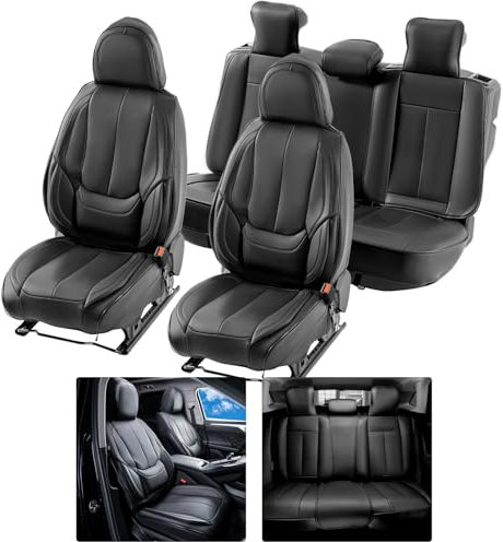 VEVOR-Sitzbezüge, universelle Autositzbezüge, Vorder- und Rücksitz, 13-teiliger Kunstleder-Sitzbezug, vollständig geschlossenes Design, abnehmbare Kopfstütze & Airbag-kompatibel, Autos, SUVs