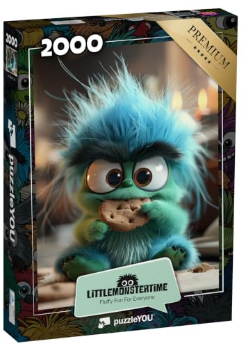 puzzleYOU: Puzzle 2000 Teile „LITTLEMONSTERTIME: Bob“ – aus der Puzzle-Kollektion Illustrationen, Kunst & Fantasy