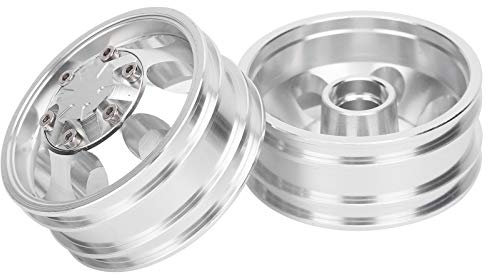 Aluminiumlegierung RC Anhänger Vorderräder Hinterräder Felgen Naben 7 Speichen 1 14 Traktor LKW Climber Crawler Teile (Vorderradnabe)