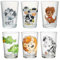Ritzenhoff & Breker Juego de 6 vasos infantiles de 205 ml, diseño de animales de granja y Happy Zoo, apto para lavavajillas