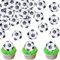 Blumomon 40 Stück Essbare Sport Kuchen Dekoration Fußball Cupcake Topper Sport Themed Party Dekoration Passend Für Sportler Periphere Aktivitäten Dekoration