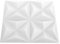 Panneau Mural texturé, Faible Entretien, Facile à Installer, Embellir Votre Mur, pour Le Salon, la Chambre, Le Bureau, avec Mousse XPS, Origami White, 48 Panneaux 12 m²