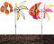 Girouette Décorative Extérieure, Girouette Décorative en Forme de Poisson pour Pelouse, Décorations Résistantes aux Intempéries pour Jardin Terrasse Véranda et Extérieur