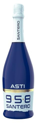 Generico Bottiglia Santero 958 - Bottiglia Grande da 750 ml Vari Colori e Sfumature di Gusti aperitivo Veneziano (Vino Spumante ASTI DOCG)