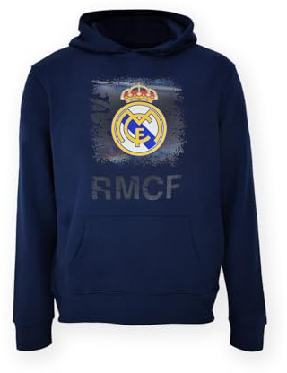 Sudadera Navy - Real Madrid CF Metallic Logo - Official Licensed Product