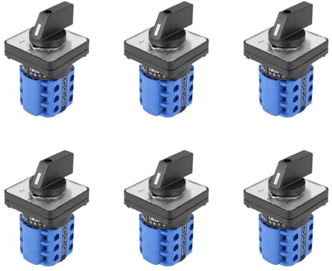 YGBWAOV 6X 3 Positions -On Controle Commutation Rotatif Cam Commutateur 20A
