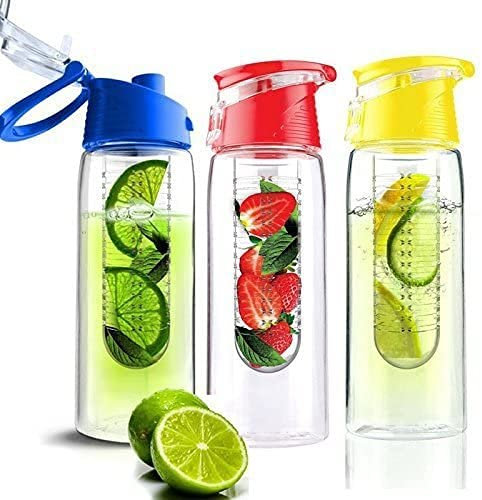 Aqua Laser Trutti - Botella con Filtro para Frutas (700 ml) Colores:, Rojo