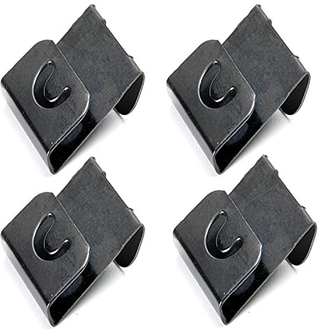 MroMax Ganchos para colgar marcos de fotos, 0,3 mm de grosor en forma de S de metal para colgar fotos, 50 unidades