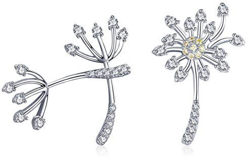 Helen de Lete S925 Sterling Silber Ohrstecker Pusteblume Pflanzen
