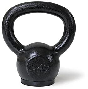 CORE POWER MEIJERS Gusseisen Kettlebell 4kg/Gusseisen Kugelhantel 4-32kg hochwertigste Eisenerz Pro Qualität für Gym, Fitness und Crossfit Gummi Stellfläche für Bodenschutz Schwarz