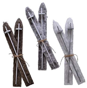 Skier Wandobjekt Dekoaufsteller Weihnachten Holz H 50 cm Stückpreis