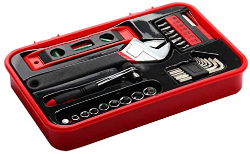 SCHMIDT security tools Werkzeug Set TS-27 Handwerkzeug Box 27-teilig Werkzeugkoffer Werkzeugsatz