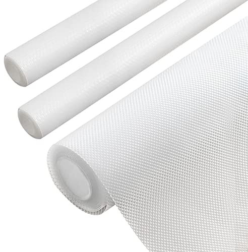 BUENTYA 3 PCS Schubladenmatte Antirutschmatte Schubladen Einlegematten 44 * 150cm Schrankfolie Küche Schrankpapier Eva Schutzfolie Küchenschrank Einlegefolie zuschneidbar Unterlage Schrank für Regale