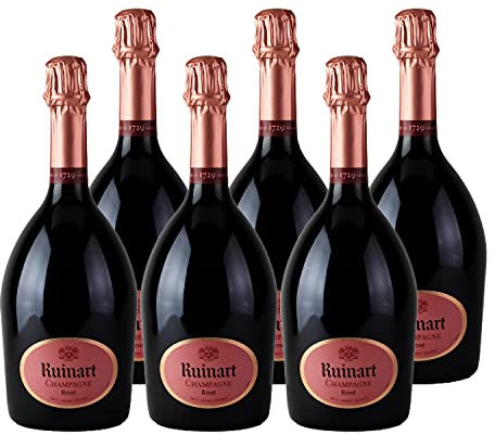 Champagne Brut Rosé - Champagne Ruinart - Rebsorte Pinot Noir, Chardonnay - 6x75cl
