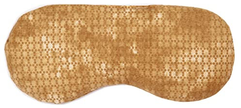 Augenkissen Lavendel & Leinsamen, zur Entspannung, zum Kühlen, erwärmen oder für Yoga - Farbe: batik-gold