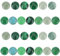 PandaHall Natürliche Edelstein-Cabochons 26 Stück 13 Stile Halbedelsteine 10mm Runde Kuppel Grün Aventurin Jade Achat Ungebohrte Steinperlen Für Die Herstellung von Ohrringen Halsketten