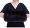 YWINETO Handwärmer aus Kunstfell für Damen, warm, Kunstfell, Handwärmer, Handschuhe, kaltes Wetter, kalte Armstulpen, Schwarz , 90