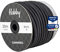 Habby Accessories Spanngummi für Planen, Expanderseil, Gummiseil für Anhängerplane, Planenseil, Bungee Cord, Spannseil, Hochelastisches Seil, Schwarz, (20m), Ø8mm