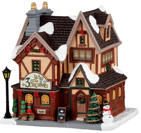 Lemax 35043 Caddington Village Lighted Building: The 3 Crowns Inn