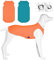 Kickred 2 Pack Hund Kühlung Shirts, EIS Haustier Weste Hund Kleidung für Instant Kühlung, ultraleichte atmungsaktive ärmellose T-Shirts für mittlere Hunde (Pfauenblau+Orangenrot, L)