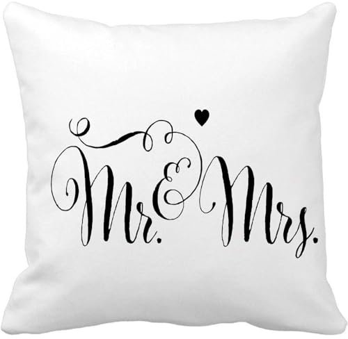 Sofakissen Bezug 45X45cm, Künstlerisches Hochzeitswortzeichen Für Kaufmännisches Und-Zeichen „Herr“ Und „Brief“. Gemütliche Kissenbezüge Moderne Kissenbezug Für Geschenk Sofa Büro