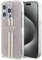 Guess GUHCP14XH4PSEGP Case for iPhone 14 Pro Max 6.7 Inch Pink Hard Case IML 4G Gold Stripe