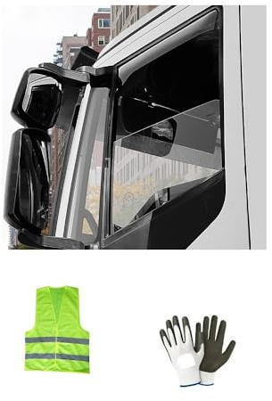 KOMPATIBEL MIT (Solo CUPOLINO) IVECO S-Way Jahr 2020 in poi 15.029M Paar Front-DEFLEKTOREN Auto FÜR Regen UND Wind Farad WINDDICHTER LUFTABWEISER FÜR AUTOGLAS (2 STÜCK)