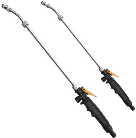 Hochdruck Wasserpistole, 2 Stück Hochdruck Gartenbrause Metall, Sprühlanze für Gartenschlauch, Autowaschwasserpistole, für Autowaschanlagen und Garten Bewässerung Rasen Grüngürtel