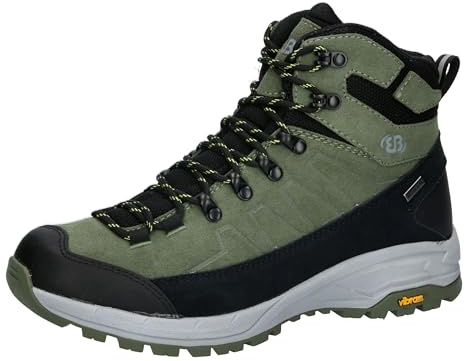 Brütting Unisex Mount Sellery Trekkingsstiefel, Oliv/Schwarz, 36 EU