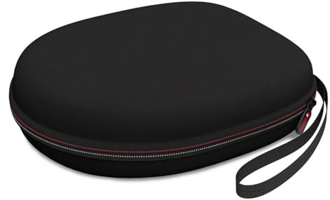 Hard Earphone Case Compatible with Sony/JBL/Soundcore Anker/Bose/BERIBES/KVIDIO Wireless In-Ear Headphones (Black)