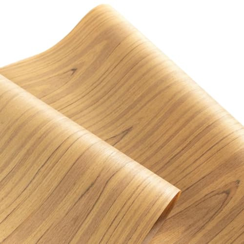 Placage en bois de teck – 0,2 mm d'épaisseur, 2,5 x 0,58 m, parfait pour la décoration d'intérieur, les meubles, le bricolage, l'intérieur automobile, les murs et les projets de menuiserie