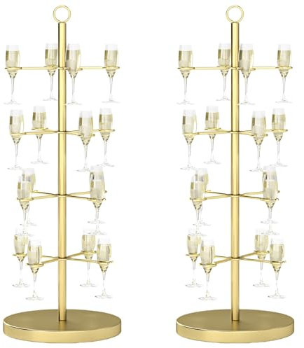 lukar Tischplatte Champagnerturm Gold