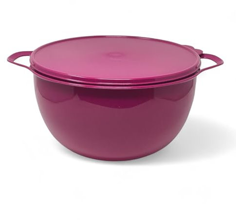Tupperware Thatsa Mega Bowl Mixing Bowl 42 Cups 10L Vineyard with Matching Lid