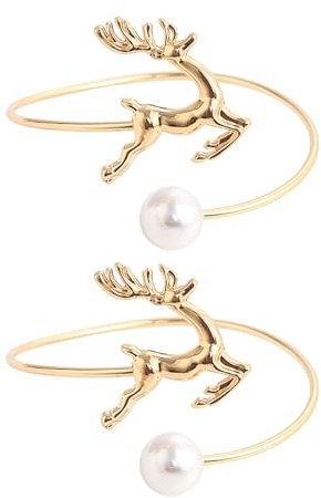 PTILSERY Raffhalter aus Metall, Hirsch, elegante Raffhalter für Vorhänge, Heimdekoration, Vorhangbinder für Vorhänge, 2 Stück