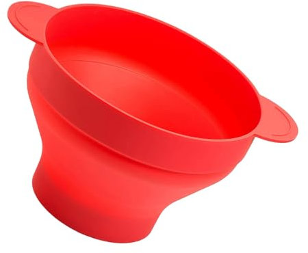 Qkbuza Popcorn Bowl mikrowavierbar, Popcornschalen wiederverwendbar,Popcorn Popper mit Griffen - Multifunktional, Geschirrspüler sicher, hitzebeständig für Familienfilm Nacht