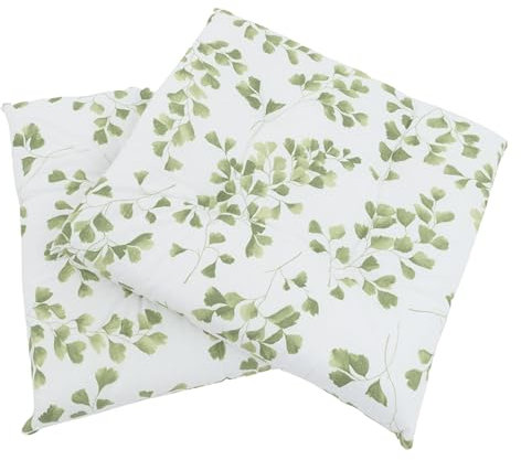 CB Home & Style Sitzkissen Stuhlkissen Blumen Dekokissen 2er-Pack 40x40cm (Ginkgoblüte)