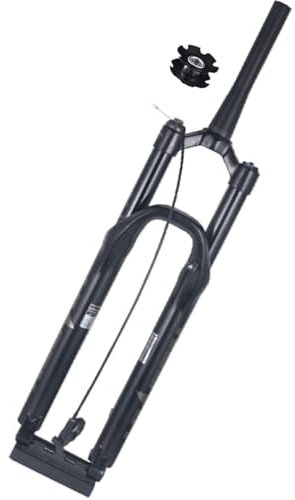 AADDFDD Forcella Anteriore per Bicicletta MTB, Forcella ad Aria per Mountain Bike, 27,5-29 Pollici, Misure di Uso Comune, Perno Passante 15 x 110 mm, Blocco Olio Conico, Escursione 1-1/2,