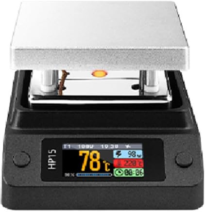 Paaruter Precalentador de Placa Calefactora HP15 MINI, Placa Calefactora PD Digital de Temperatura Constante de 350 °C, Herramienta de Calefacción Inteligente para Reparación.
